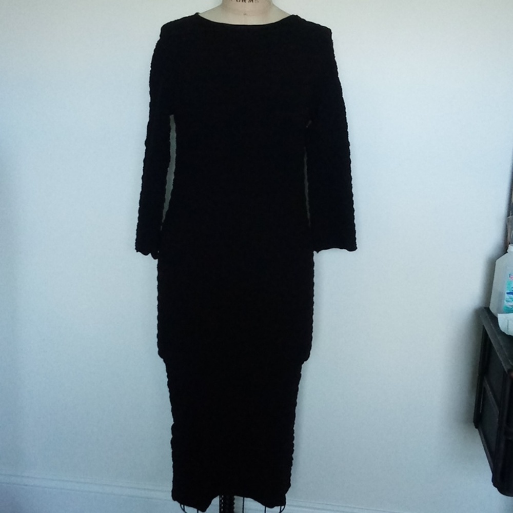 Tees by Tina Black Maternity Dress One Size